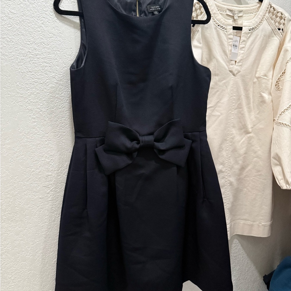 Tahari navy Sleeveless Mini Dress for Cocktail Events